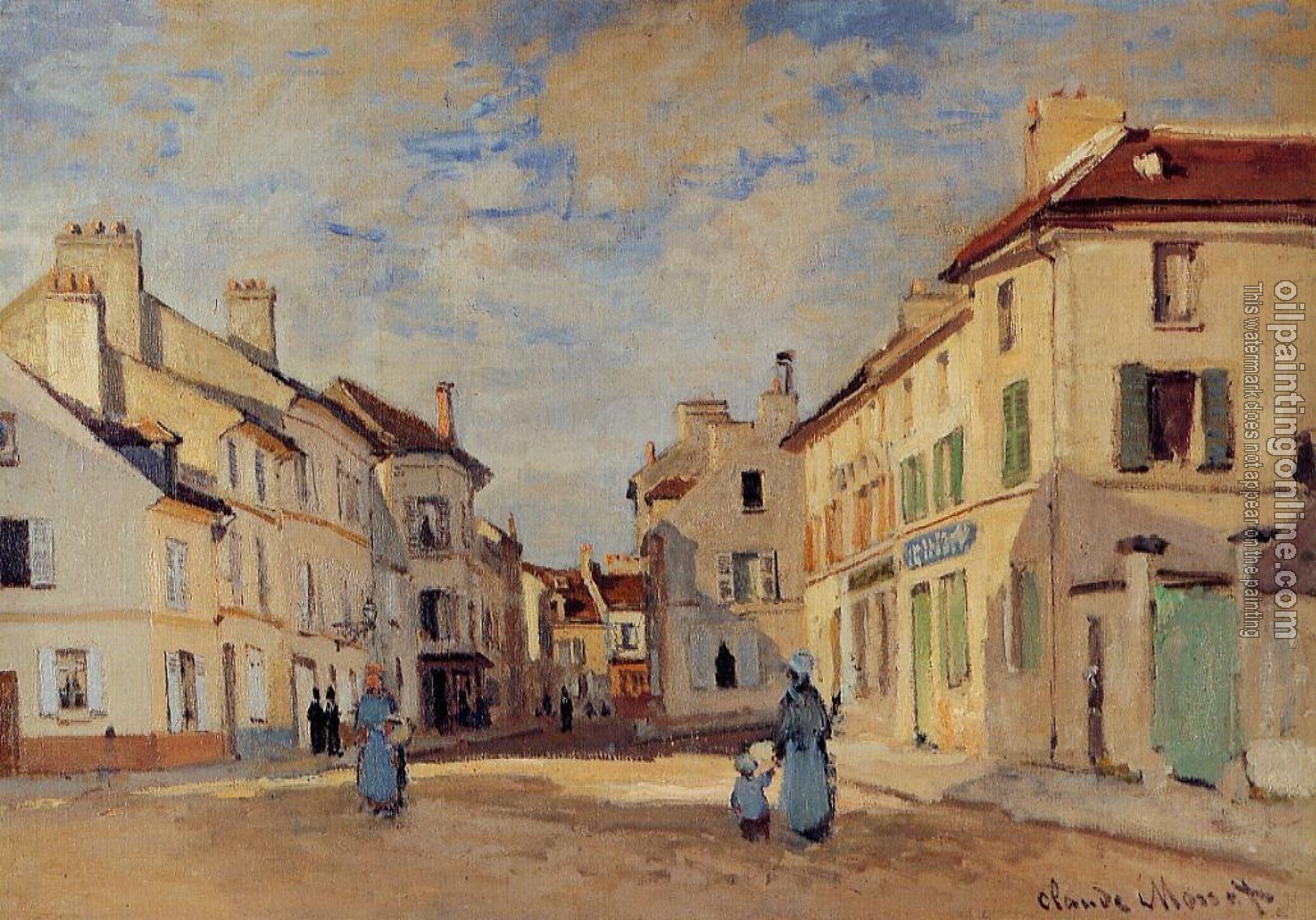 Monet, Claude Oscar - The Old Rue de la Chaussee, Argenteuil